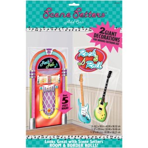 Rock & Roll Juke Box Scene Setter Add On Decorations - Party Centre
