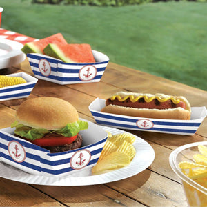 Nautical Paper Food Trays 50pcs Candy Buffet - Party Centre