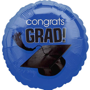 School Colors - Bright Royal Blue Foil Balloon 18in Balloons & Streamers - Party Centre