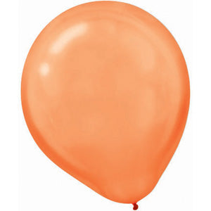 Orange Peel Pearl Latex Balloons 12in, 100pcs Balloons & Streamers - Party Centre