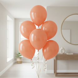 Orange Peel Pearl Latex Balloons 12in, 100pcs Balloons & Streamers - Party Centre