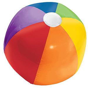 Rainbow Inflatable Beach Ball Pinata - Party Centre