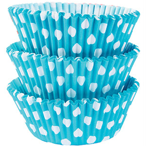 Caribbean Dots Cupcake Cases 50mm, 75pcs Party Accessories - Party Centre
