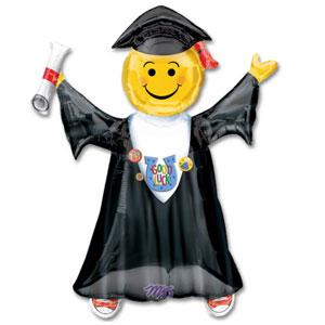 Jumping Grad SuperShape Foil Balloon 27 x 35in Balloons & Streamers - Party Centre