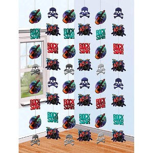 Rock Star String Decoration 7ft, 6pcs Decorations - Party Centre