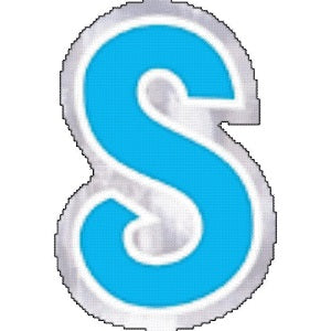 Letter S Sticker Balloons & Streamers - Party Centre