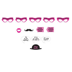 Hen Night Fun Photo Booth Kit 12pcs Party Accessories - Party Centre