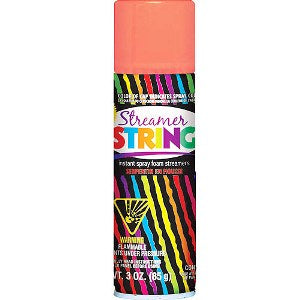 Orange Streamer String 3oz Party Accessories - Party Centre