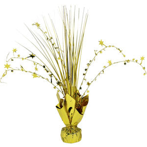 Gold Foil Spray Centerpiece 12in Decorations - Party Centre