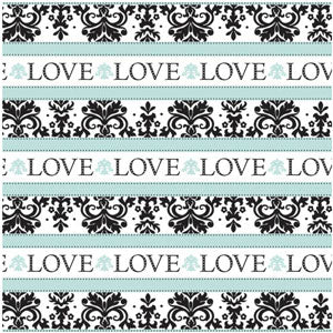 Always & Forever Printed Gift Wrap 5ft x 30in Party Favors - Party Centre