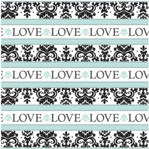 Always & Forever Printed Gift Wrap 5ft x 30in Party Favors - Party Centre