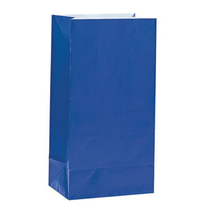 Bright Royal Packaged Paper Bags 10in, 12pcs Favours - Party Centre