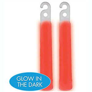 Red Glow Sticks 4in, 2pcs Party Accessories - Party Centre