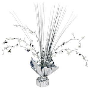Silver Foil Spray Centerpiece12in Decorations - Party Centre