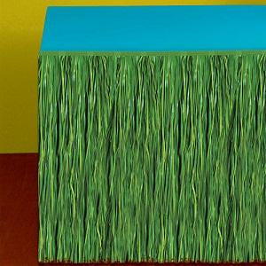 Green Grass Table Skirt Solid Tableware - Party Centre