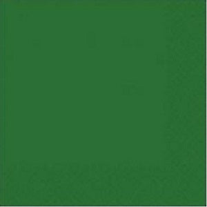 Festive Green Lunch Tissues Solid Tableware - Party Centre
