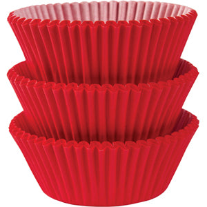 Apple Red Cupcake Cases 50mm, 75pcs Party Accessories - Party Centre