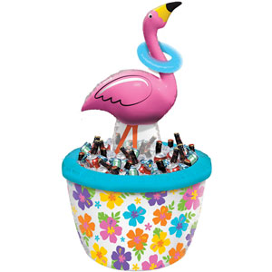 Flamingo Ring Toss Inflatable Cooler Candy Buffet - Party Centre