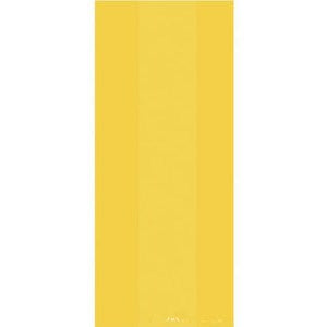 Yellow Sunshine Cello Bags 11.5in, 25pcs Favours - Party Centre