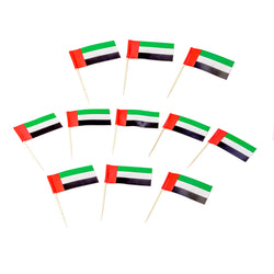 UAE Flag Picks Plastic & Paper 30pcs